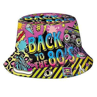 Hnjgno Fashion Retro 80s 90s Bucket Hat for Men Women Funny Summer Beach  Fishing Hat Packable Outdoor Sun Fisherman Hat - Yahoo Shopping