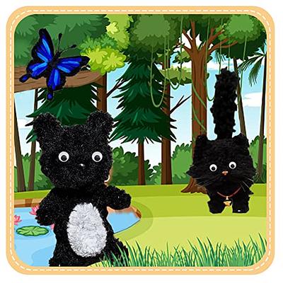 150 Pieces Pipe Cleaners Chenille Stem Solid Color Pipe Cleaners Bulk for  Halloween、Christmas DIY Craft Supplies Thick Pipe Cleaners Chenille Stems  with 4 Size 120 pcs Plastic Doll Eyes（Black） - Yahoo Shopping