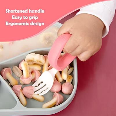 Baby spoon & fork that are easy to grip