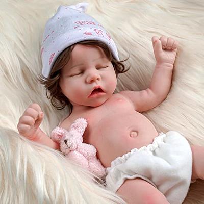 Pinky Reborn Reborn Baby Dolls, 20 Inch Realistic Sleeping Doll Silicone  Reborn Toddler Doll Weighted Handmade Doll Gift Set