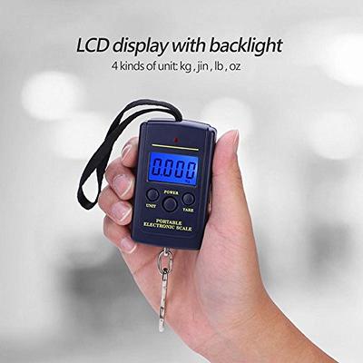 Luggage Scale 50kg/110LB, TXY Portable LCD Display Electronic Scale Weight  Balance Suitcase Travel Bag Hanging Steelyard Scale Tool with Hook - Yahoo  Shopping