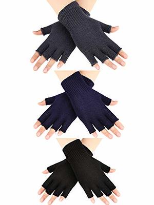 Handmade Flower Embroidered Gloves Women's Fingerless Knit - Temu