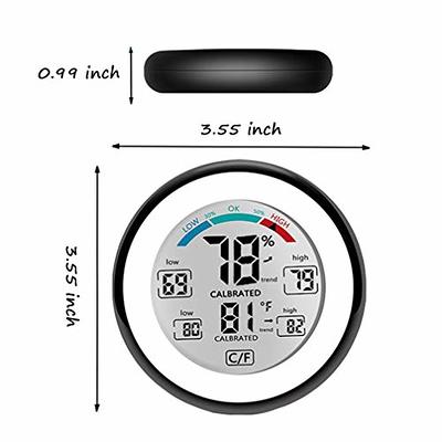 NANGOALA Digital Humidity Monitor Hygrometer Thermometer, Indoor Room Home  Temperature Humidity Monitor, Humidity Humidifier Monitor Gauge Meter  Reader for Home, Office, Baby Room & Greenhouse - Yahoo Shopping