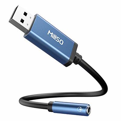 USB C Male to 3.5mm Female, Portable Compact Type C to 3.5mm Headphone  Adapter Stable Plug and Play for TRRS 3.5mm Interface Headsets 