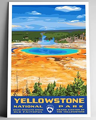 Yellowstone Print, Western Wall Art, Western Home Decor, Yellowstone  National Park, Wooded Wall Art, Western Decor, Wooded Lake Print 