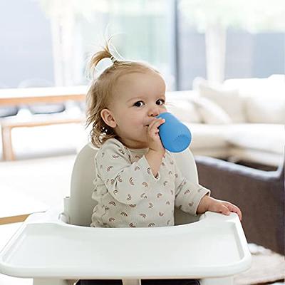  NumNum Weighted Straw Cup for Infant & Toddler 6-12 months -  Expert Endorsed - 7oz Training Baby Cups w/Removable Handles - Easy to Use  Self Feeding & Drinking Skills - Food-Grade