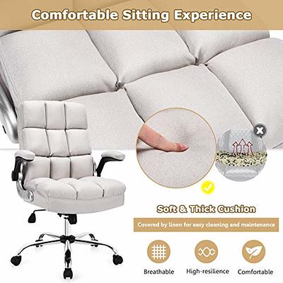 Giantex 500LBS Big and Tall Office Chair, Wide Seat Large Leather Executive  Chair w/Heavy Duty Metal Base, Height Adjustable Swivel Computer Task Desk