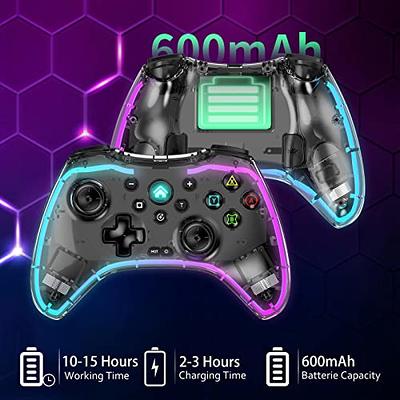 PC Wireless Controller, Bluetooth Gaming Controllers for Windows, Steam,  Laptop, Mac, Tablet, iPad, Switch, and Smart TV, with Dual Vibration,  6-Axis