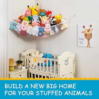 Floating Toy Storage A handmade floating corner storage option for your stuffed  animal collection! Sick of all t…