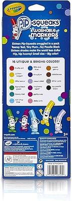 Crayola Pip Squeaks Marker Tower, Assorted Colors, 50 Washable Markers,  Toys for Kids 