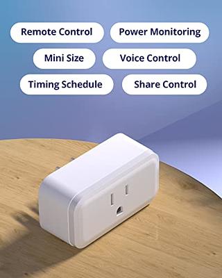 Aoycocr Bluetooth WiFi Smart Plug - Smart Outlets Work with Alexa Google Home Assistant Remote Control Plugs with Timer Function ETL/FCC/Rohs