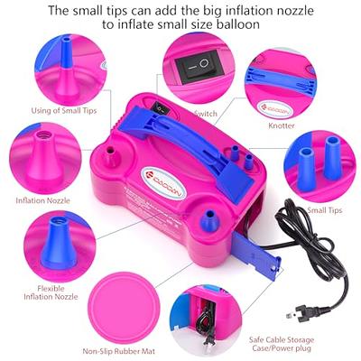 Electric Balloon Inflator Air Pump Massive Balloons Blower US Standard Plug  for Balloon Arch, Balloon Column stand, and Balloon Decoration