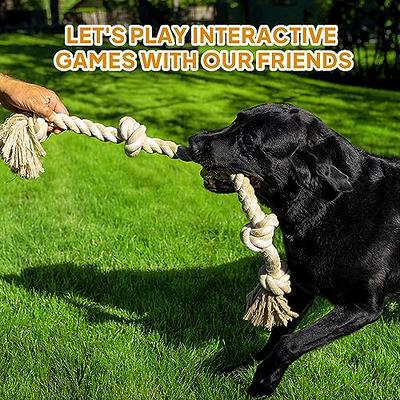 Xl Dog Chew Toys For Aggressive Chewers, Dog Balls For Large Dogs, Heavy  Duty Dog Toys With Tough Twisted, Dental Cotton Dog Rope Toy For Medium  Dogs