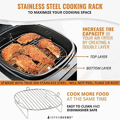 The Silicone Kitchen Air Fryer Liner Silicone Pot Basket with Air Fryer Magnet Cheat Sheet