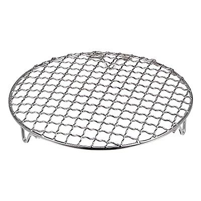 HARFINGTON Round Cooking Rack, 8-inch Stainless Steel Cross Wire