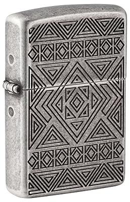 Antique Silver Plate Windproof Lighter