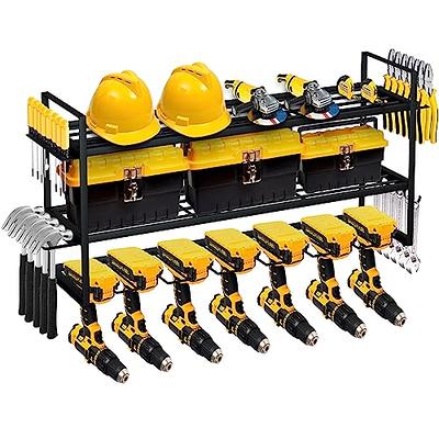 1-Layer 4-Slot Tool Shelf Tool Organizer Power Tool Storage Organizer Rack  Wall Mount Tool Holder For Cordless Drill And Power Tools Storage Hanger  Garage Storage & Organization For Electric 