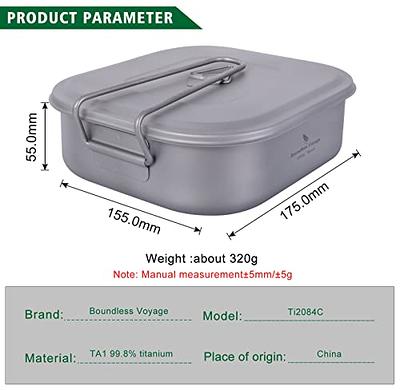 Titanium Lunch Box Single