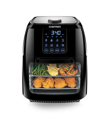 Chefman Digital Air Fryer with Probe - Black 5 qt