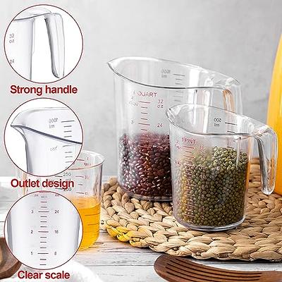 Pyrex 3 Piece Glass Measuring Cup Set, Includes 1-Cup, 2-Cup, and 4-Cup  Tempered Glass Liquid Measuring Cups, Dishwasher, Freezer, Microwave, and