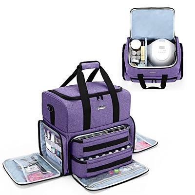 Nail Polish Carrying Case - Holds 30 Bottles (15ml - 0.5 fl.oz)Portable Organizer  Bag, Double-layer Organizer for Nail Polish and Manicure Set 