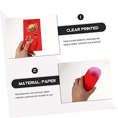 MAGICLULU 4pcs Chinese Red Envelopes 2024 Dragon Year Red Packet 3D Pop-Up  Lucky Money Envelopes Hong Bao for Spring Festival Lunar New Year Party