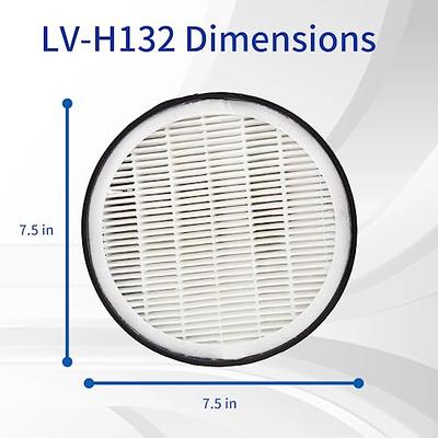 H13 True HEPA Replacement Filter, Compatible Levoit LV-H132 Air Purifier  2-Pack