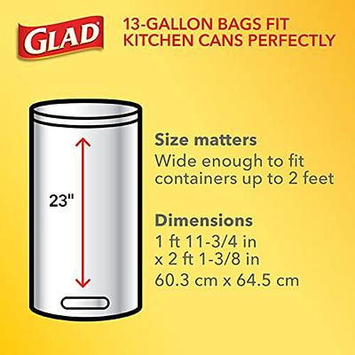 8 Gallon Drawstring Trash Bags, Black, 110 Counts