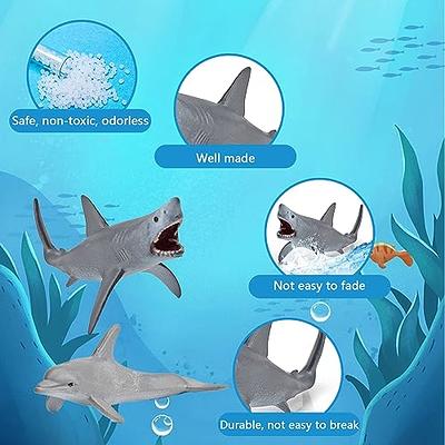 Morofme Sea Animal Toy Set Mini Plastic Sea Creature Figurines Ocean Sea  Animals Figures Realistic Sea