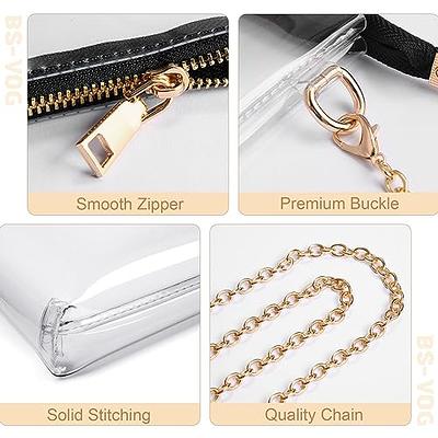 LZXYBIN Clear Purses for Women Stadium, Small Clear Purse Concert  Transparent Crossbody Bag Stadium Approved for Women