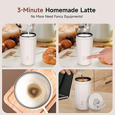 Moonshan Commercial Steam Milk Frother 20s Fast Heating Milk Steamer  Machine Boiler Quick Button Electric Fully-Automatic Coffee Foam Maker  Frothing