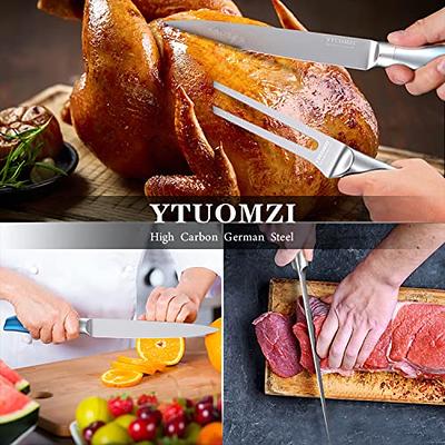 Brewin Professional Kitchen Knives, 3PC Chef Knife Set Sharp Knives Carving  Sets for Kitchen High Carbon Stainless Steel, Japanese Cooking Knife with