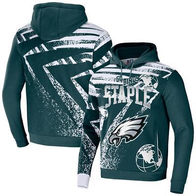 Men's Antigua Heathered Charcoal Philadelphia Eagles Team Absolute Pullover  Hoodie