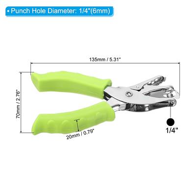 1/8 inch Hole Punch, Single Hole Punch for ID Cards Heavy Duty Hole Punch,  Paper Punch Portable Hand Held Long Hole Punch Small Hole Puncher for Paper