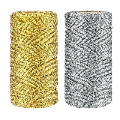 Anwyll Metallic Gold Twine String, Christmas Gold Silver Twine String  Bakers Twine, 656 Feet 1.5mm Metallic Gold Glitter String for Crafts, Gold  Thread for Crafting DIY Gift Wrapping Decoration - Yahoo Shopping