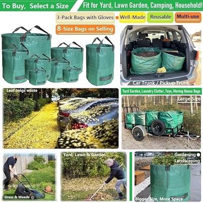 Reusable Yard Waste Bags Leaf Storage Bags Garden Trash Container