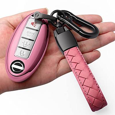 1set Car Key Case & Keychain Compatible With Nissan in 2023