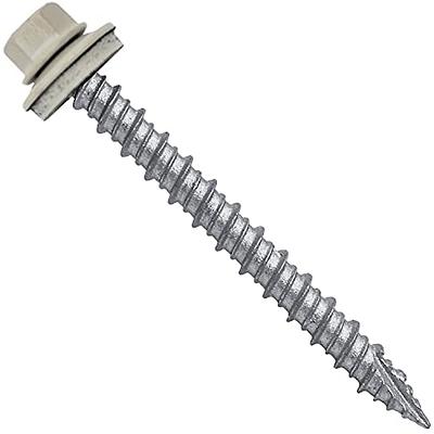 EAGLE 1 Metal Roofing Screws #10 - Painted Hex Head Self-Tapping Screws  with EDPM Rubber Washer for Metal to Wood, Vinyl, Small Sheet Metal - Free  Magnetic Driver (Zinc, 2 Inch, 250) - Yahoo Shopping