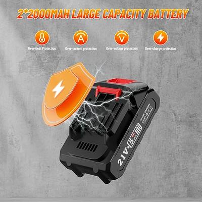 LETTON 8 inch & 6 inch Mini Chainsaw Cordless, 21V Electric Hand Chainsaw  Battery Powered, Small Portable Hand Held Cordless Chain Saw Kit for Wood