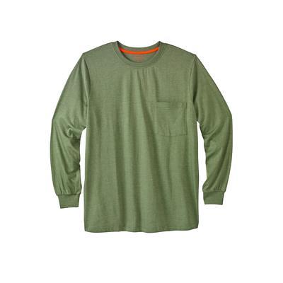 Dickies Men's Heavyweight Heathered Long Sleeve Pocket T-Shirt - Military  Green Heather Size M (WL450H) - Yahoo Shopping