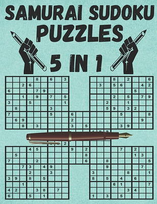 Sudoku and Large Size Puzzles: Adult puzzles. Big Samurai and