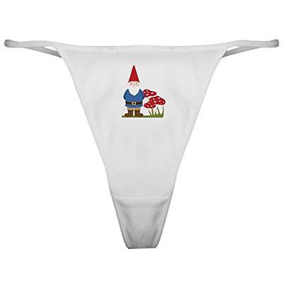 CafePress Garden Gnome Classic Thong Underwear, Funny Womens