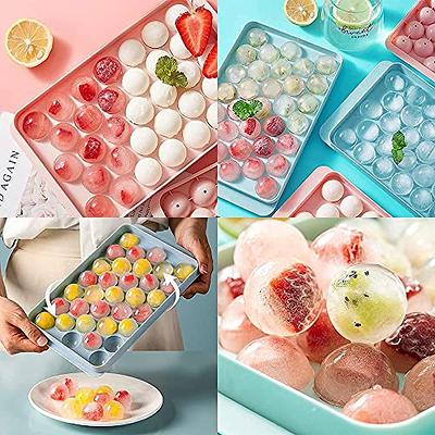 Ice Cube Trays, Portable Silicone Ice Cube Bin With Storage For Freezer,  Easy Push And Pop Out Ice Cube Maker Mold For Whisky, Red Wine, Cocktail