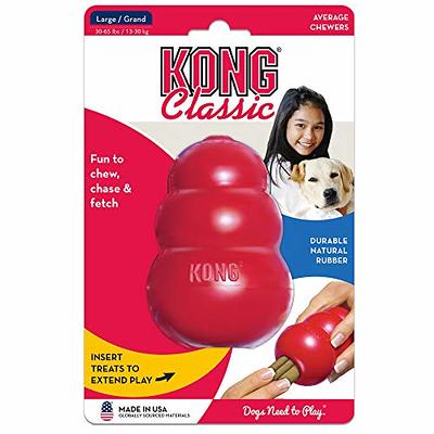 KONG - Classic Dog Toys with Easy Treat Peanut Butter Dog Treats