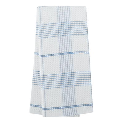 Better Homes & Gardens Oversized Waffle Weave Kitchen Towel Set - Blue Linen - 4 Pieces