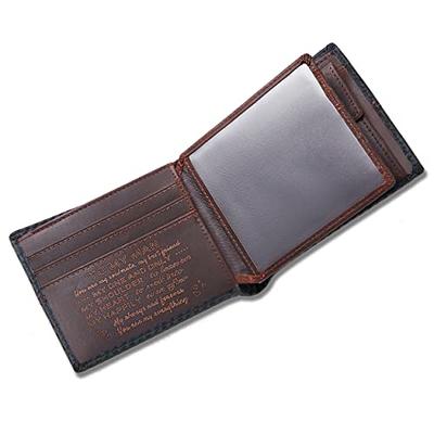 Engraved Wallet Valentines Day Gift Mens Wallet Anniversary 