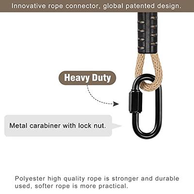 Tree Swing Hanging Straps Kit, Heavy Duty Holds 2200LBS 5FT Extra Long,  with Safer Lock Snap Carabiners & Carry Pouch Bag