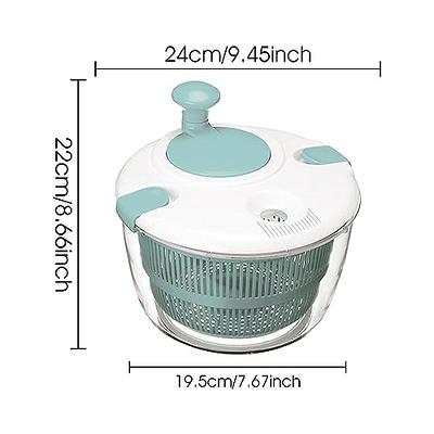  Salad Spinner, 5L Vegetable Washer Dryer Drainer Strainer with  Bowl & Colander, Multi-Use Lettuce Spinner, Fruit Washer, Pasta and Fries  Spinner: Home & Kitchen