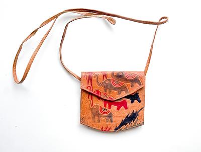 Bags | Vintage Hand Tooled Rose Leather Shoulder Bag | Poshmark