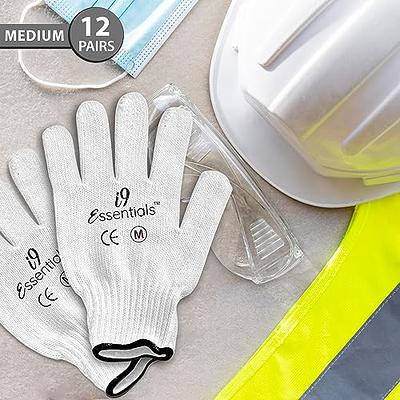 OKIAAS Work Gloves for Menultra Thin and Lightweight Working Gloves with Grip 12 Pairs Bulk Pack Construction Gloves with Polyurethane Coating Safety